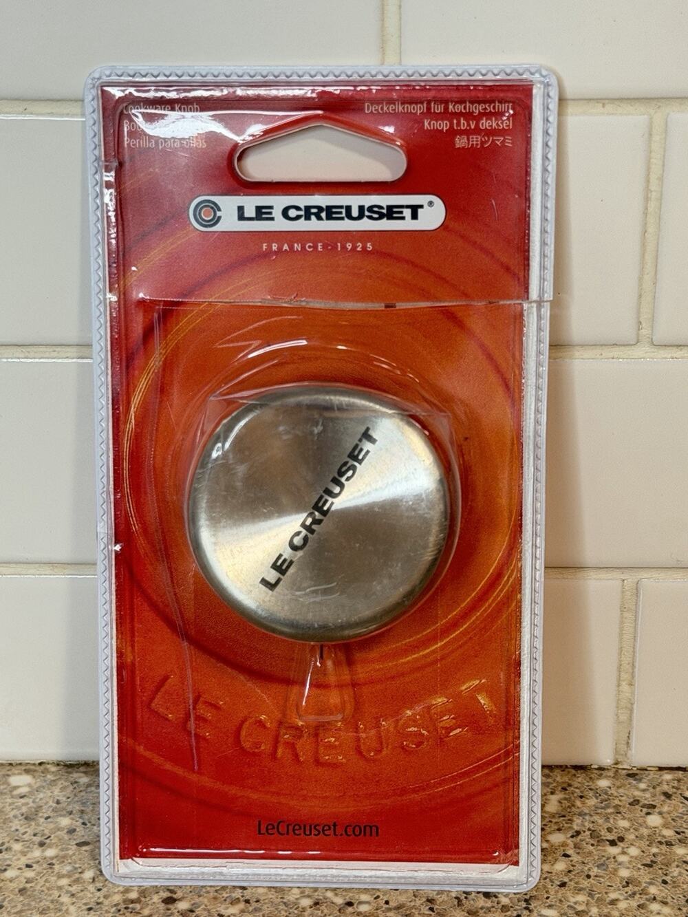Le Creuset Gold Stainless Replacement Cookware Knob 1.8 Inch 45 mm